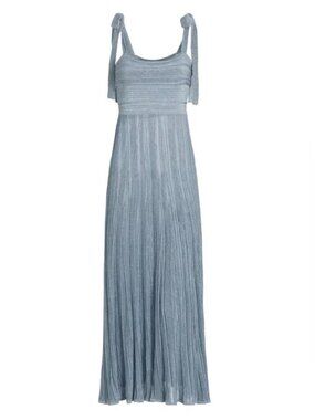 Zimmermann Waverly Blue Knit Mixi Dress